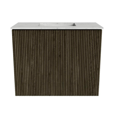 Mondiaz JOYA-DLUX Meuble de toilette 50cm - couleur Shadow - Lavabo FAYE position Milieu Sans trou de robinet couleur Opalo. SW1422891