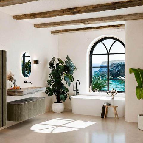 MONDIAZ THOR-DLUX 130cm meuble de salle de bains arrondi gauche + droite couleur Shadow avec 1 tiroir et 2 portes. Vasque suspendue CLOUD droite sans trou de robinet couleur Sombra. SW1463950