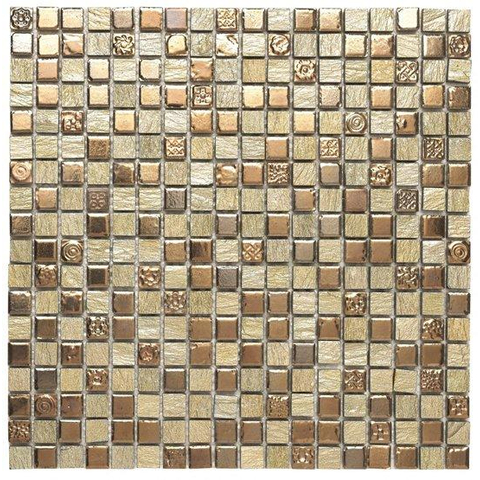 Ceralto Corvello Mini Mozaïektegel - 30x30cm - 8mm - Beige mat/glans SW798677