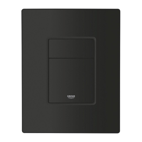 Grohe Even Bedieningsplaat - dualflush - 15.6x19.7 - ABS - long life - matte black (mat zwart) SW924653