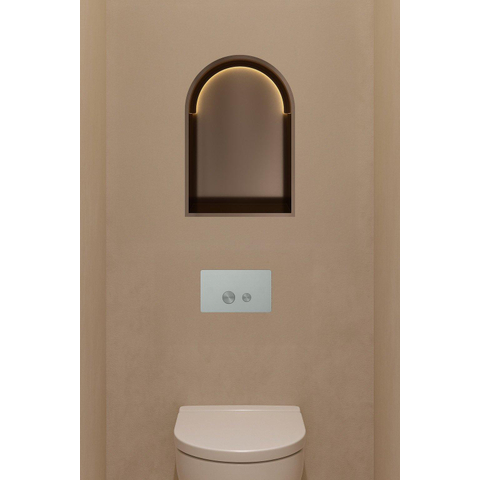 Hotbath &MORE Inbouwbox of inbouwnis Toogmodel - 30x45x10cm - met LED - IP44 -Tuscan - tuscan bronze (brons) SW1246504
