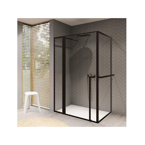 Riho Lucid GD203 Cabine de douche XL - 200x120x80cm - noir SW412085