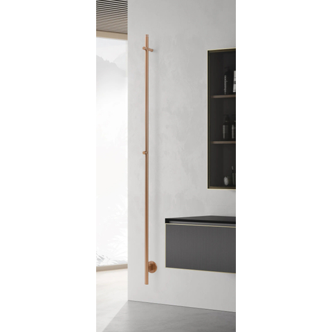 FugaFlow Eccelente Caloro Radiateur sèche-serviettes électrique - 170cm de hauteur - 30Watt - cuivre SW1469298