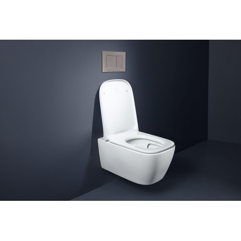 Geberit iCon hangtoilet - 35.5x53x33.5cm - rimless - met softclose zitting - wit glans SW1480588