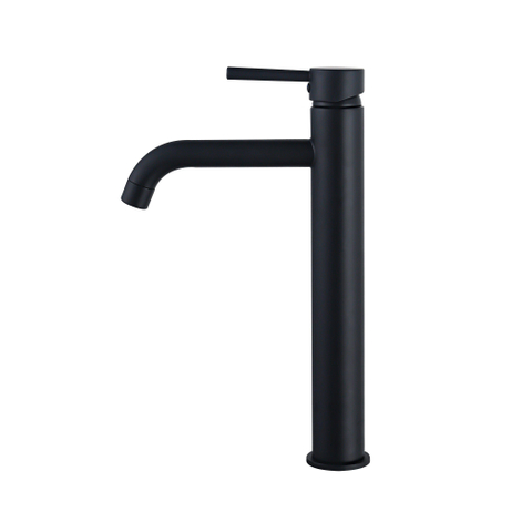 Fortifura Calvi Wastafelkraan - 33.9cm - verhoogd - opbouw - mat zwart SHOWROOMMODEL SHOW26996