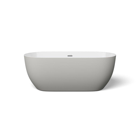 Looox chill baignoire îlot 170x80x60cm acrylique bicolore blanc brillant / gris mat SW730686