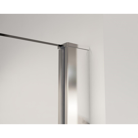 Fortifura Galeria Douche à l'italienne - 50x200cm - verre clair - Chrome SW917203