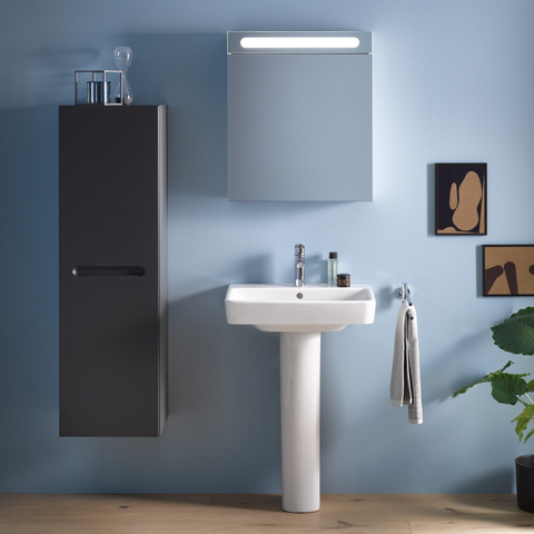 Duravit No.1 - No.1 - wastafel - 600mm - met overloop - 1 kraangat - hoogglans wit SW723752