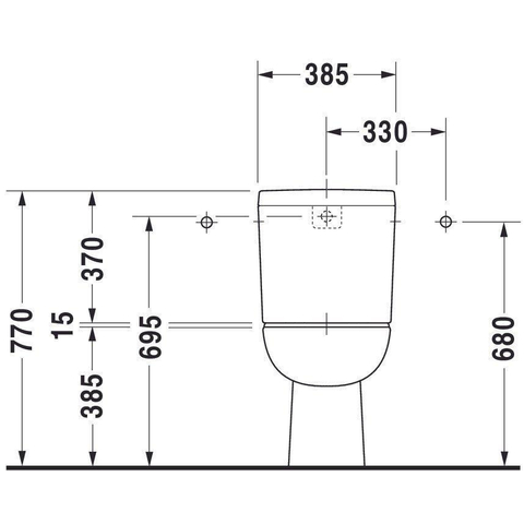 Duravit D Code Cuvette pour pack WC à fond creux EV Blanc 0315137