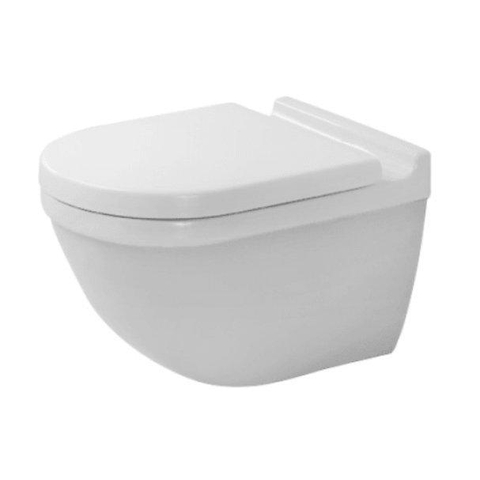 Duravit Starck 3 Wandclosetpack - met wandcloset - diepspoel - rimless - met verdekte bevestiging - 36x54cm - met softc - softclose - glans wit SW70150