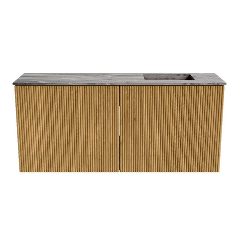 Mondiaz JOYA-DLUX 90cm meuble de salle de bains - couleur Oak - Vasque FAYE position Droite 1 trou de robinet couleur Sombra. SW1424261
