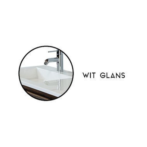 H&R Badmeubelen Thin wastafel kunststeen 80,5x2x45,5cm wit glans 1krg SW458026