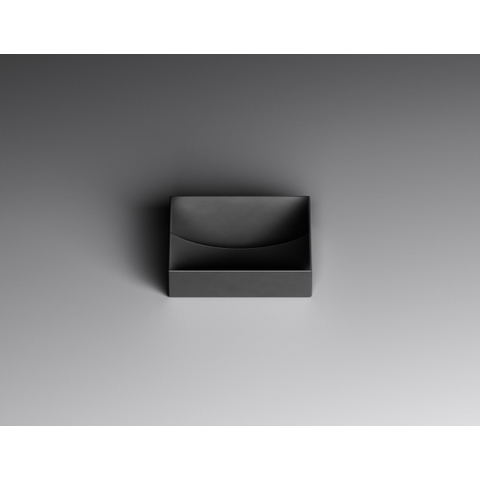 Clou Vale lavabos fontaines céramique fontaine 28x19x7cm sans trou de robinet Noir mat SW451467