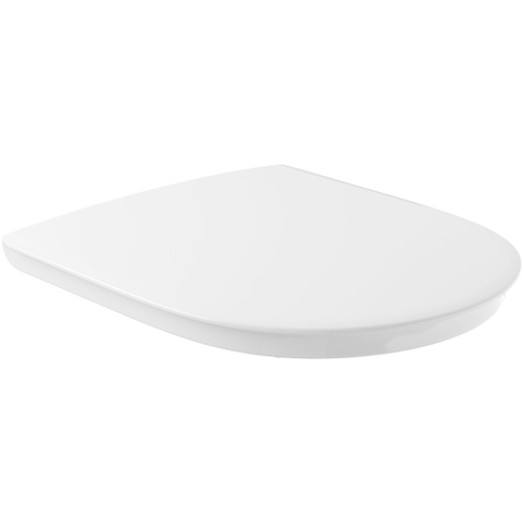 Villeroy & Boch Vicare O.novo Vita closetzitting - met deksel - met greeprand - met doorlopende pen - White Alpine (glans wit) 1025075