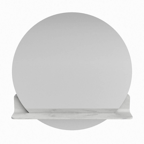 Mondiaz SPOT miroir – Ø 70 cm – avec tablette – Opalo (marbre blanc) SW1235654