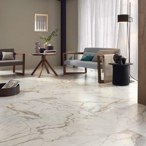 ÉCHANTILLON Ceralto Merano Luxe Carreau mural 40x120cm 6mm pâte blanche Calacatta SW914149