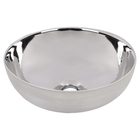 Differnz Shine vasque 40x40x13.5cm céramique argent/blanc SW811269