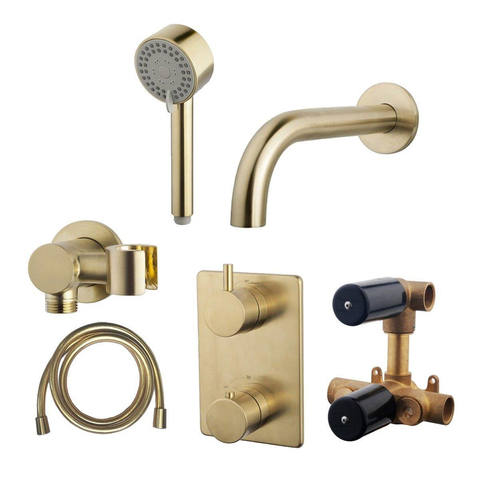 Wiesbaden Caral Robinet baignoire à encastrer Laiton brossé (doré) SW539727