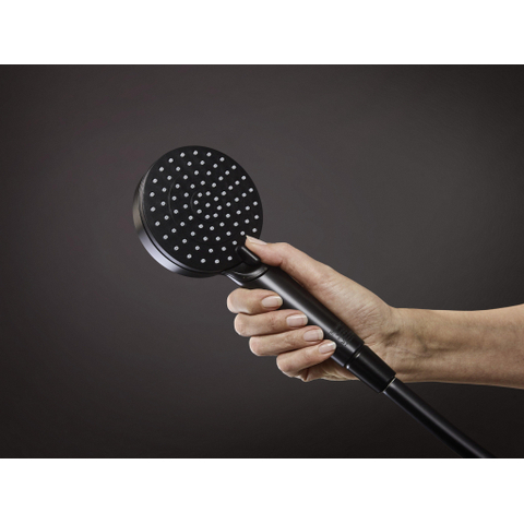 Hansgrohe Vernis Blend - showerpipe - zonder thermostaat - ecosmart - mat zwart SW651713