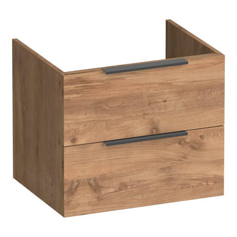 BRAUER Elevate meuble sous-lavabo 60 sans poignées rapportées 2 tiroirs à fermeture douce et 1 découpe pour siphon - Chateau SW1200146