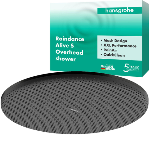 Hansgrohe Raindance Alive S Hoofddouche 300 - 1jet - geborsteld zwart chroom (antraciet) SW1319882