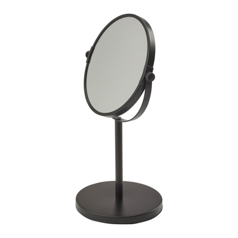 Aquanova Beau make-upspiegel – rond Ø19,5 cm – dubbelzijdig, 3x vergrotend – Zwart SW485081