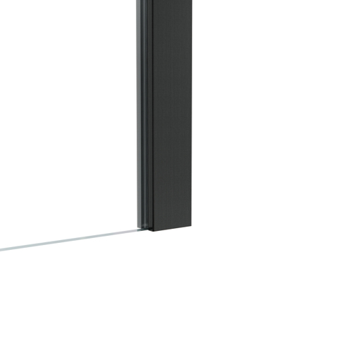 Fortifura Galeria Porte de douche - 70x200cm - charnières - poignée - plat - verre de sécurité satiné - Gunmetal SW1122638