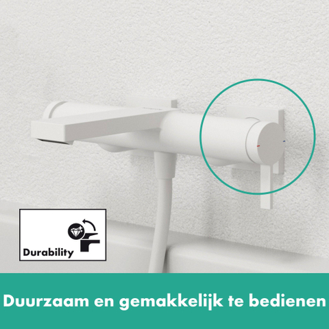 Hansgrohe Tecturis E Eengreeps - opbouw badmengkraan - mat wit SW918751