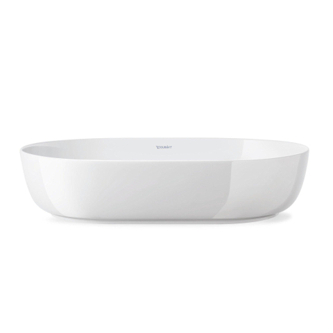 Duravit Luv Opzetwastafel - 70x40cm ovaal - zonder kraangat - zonder overloop wit - glans wit SW472399