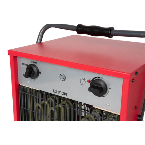 Eurom Industrial EK 15002 Chauffage d'atelier courant triphasé 15000 watts Rouge SW486947