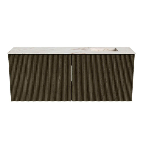 Mondiaz JOYA-DLUX 100cm toiletmeubel - kleur Shadow - Wastafel FAYE positie Rechts Zonder kraangat kleur Frappe. SW1422698