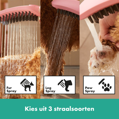 Hansgrohe Dogshower Handdouche - voor de hond - 150 - 3jet - met massagenoppen - pink (roze) SW651154
