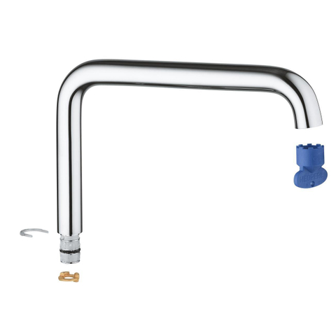 GROHE bec en L - supersteel (inox) SW789587