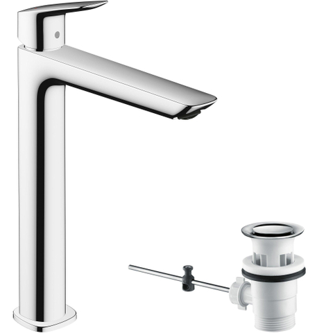 Hansgrohe Logis Wastafelkraan - 172 met waste - hoogglans chroom SW651525