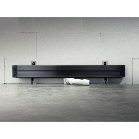 Viega Advantix Vario caniveau de douche mural élément de base en plastique raccourcissable 70mm (mode de rénovation) 300 1200mm garde d'eau 25mm profondeur d'encastrement 70 100mm SW61789