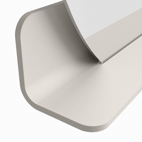 Mondiaz SPOT miroir – Ø 90 cm – avec tablette – Linen (blanc cassé) SW1235555