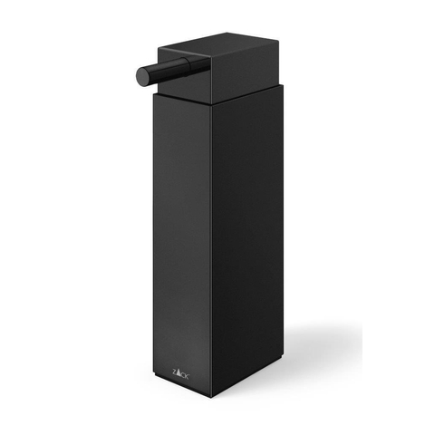 Zack Linea zeepdispenser 4x16.9x8.6cm zwart staand SW377923