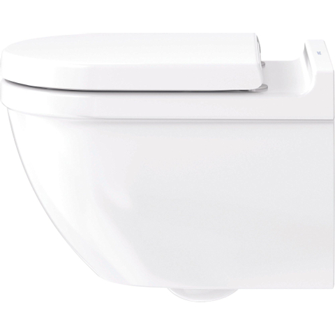 Duravit Starck 3 Wandcloset - 54x36cm - randloos - diepspoel - zonder zitting - met Durafix - rimless - verdekte bevestiging - glans wit 0293380