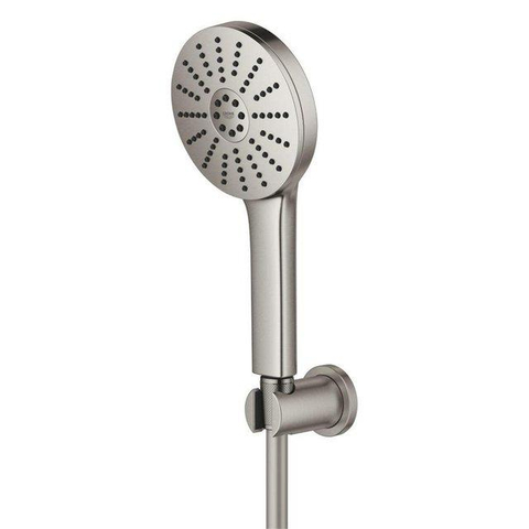 Grohe Essence New Badmengkraan - 29.8cm - Vitalio Joy Badset - ronde handdouche - 3 straalsoorten - met houder - Brushed Supersteel (RVS) SW1565460