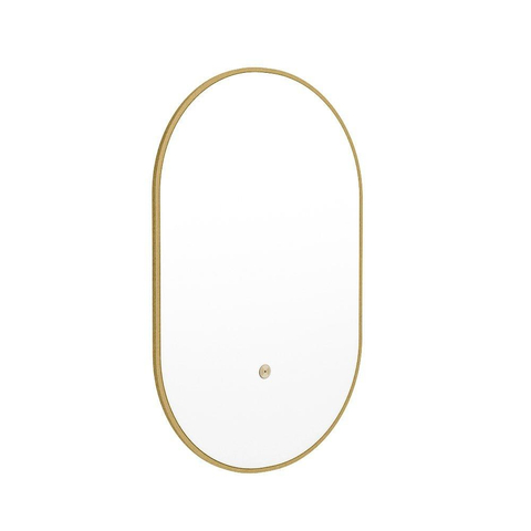 Mondiaz GLOW miroir – ovale – 45 x 90 cm – LED indirecte tout autour – capteur de mouvement – Oro (sable) SW1105160