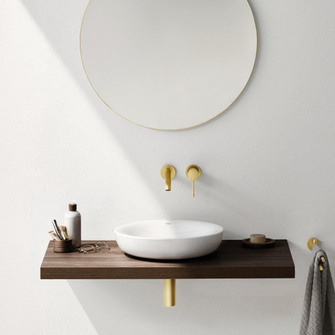 Grohe Essence New Wastafelkraan Inbouw - uitloop 18.3cm - M-size - brushed cool sunrise (goud) SW97511