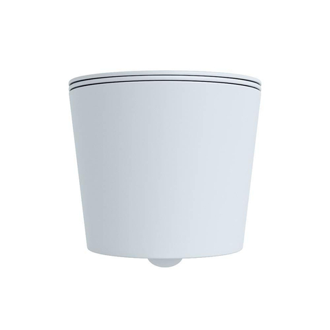 Mondiaz LAVIE hangtoilet – spoelrandloos – 36 x 53 cm – met softclose zitting – Clay (lichtblauw/grijs) SW1208584