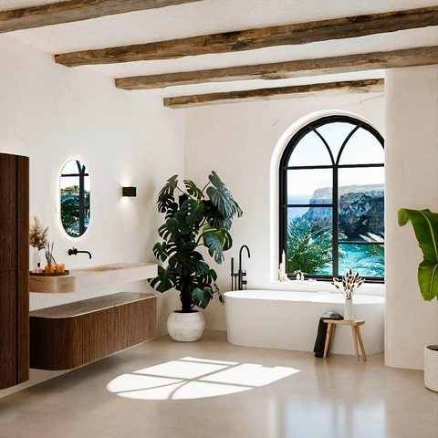 MONDIAZ THOR-DLUX 160cm meuble de salle de bains arrondi gauche + droite couleur Walnut avec 1 tiroir et 2 portes. Vasque suspendue CLOUD Milieu sans trou de robinet couleur Saba. SW1465356