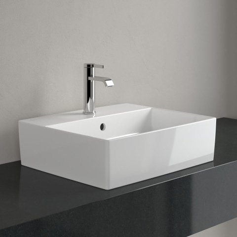 Villeroy & Boch Memento 2.0 Vasque à poser - 49.8x42cm - trop-plein - ceramic+ - blanc SW106546