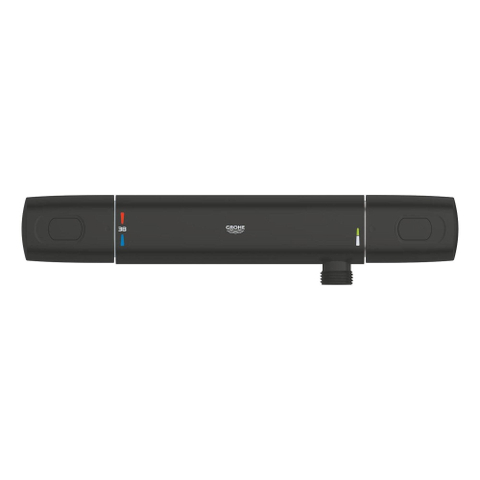 Grohe Precision Trend QuickFix Douchekraan - thermostatisch - met glijstangset - HOH 12cm - matte black (mat zwart) SW1177075