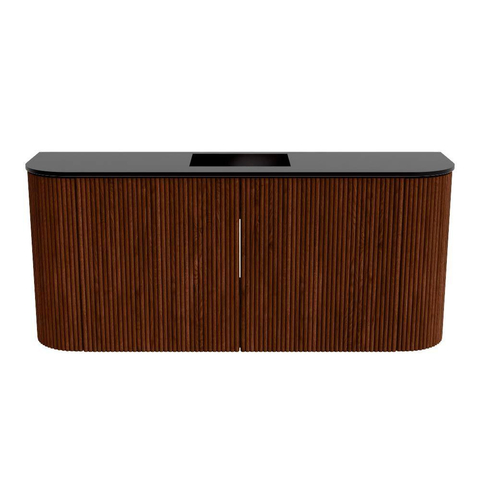 Mondiaz JOYA 93.2cm toiletmeubel - ronding links en rechts kleur Ruby - Wastafel FAYE positie Midden 1 kraangat kleur Urban. SW1421866