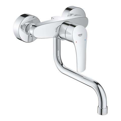 GROHE Eurosmart Keukenkraan - draaibare uitloop - inbouw - chroom OUTLETSTORE STORE39017