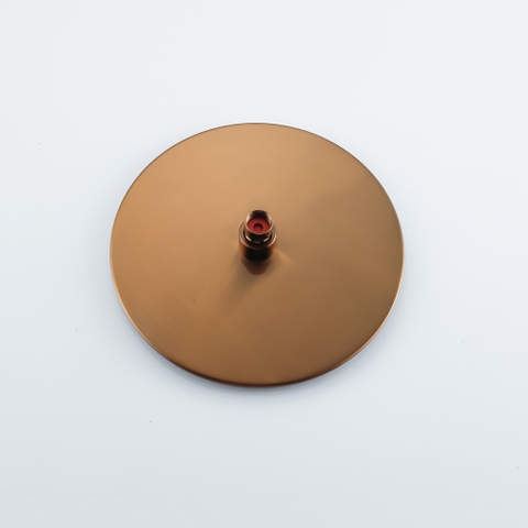 Fortifura Calvi Hoofddouche 25cm rond - 7mm - PVD - geborsteld koper SW970041