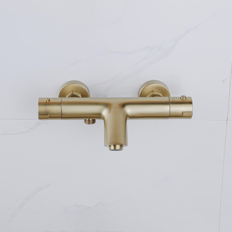 Adema Sparkle 2.0 thermostatische bad-/douchekraan - goud mat OUTLETSTORE STORE43740