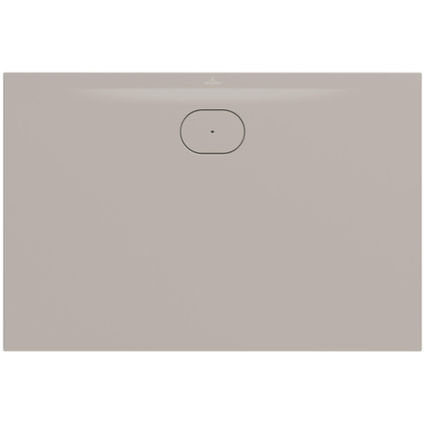 Villeroy & Boch Ecora douchebak - 120x80x3.5cm - afvoer lange zijde - almond (beige) SW1558977